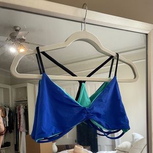 L*Space Blue Bikini Top. Size Medium.